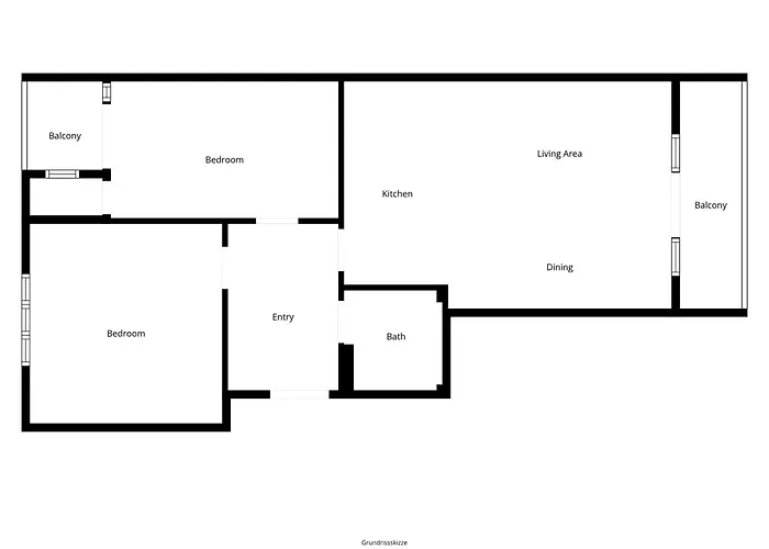 Zentrales Park-side - 2br - Free Parking - 2 Balkone גראץ